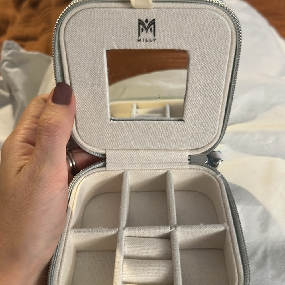 Milly travel jewelry box zebra print